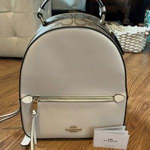Coach Jordyn Backpack With Signature Canvas Detail